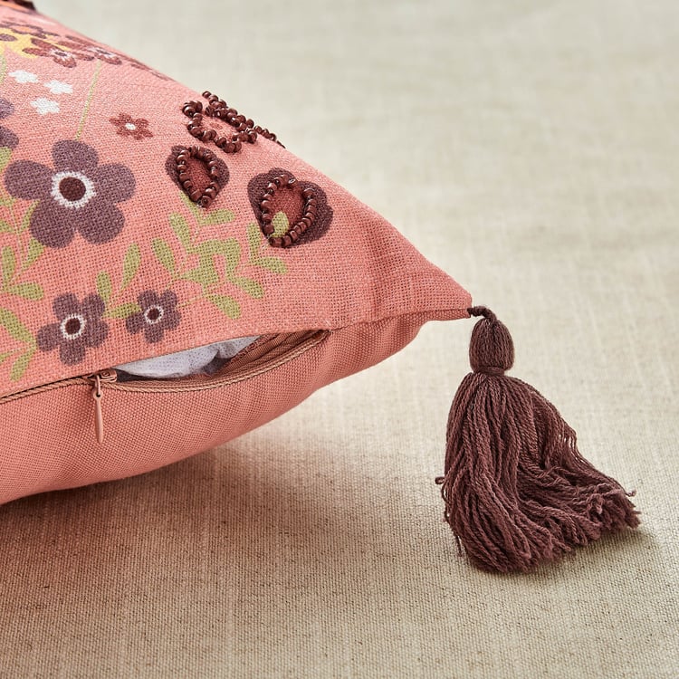 GTL Glance Embroidered Filled Cushion - 50x30cm