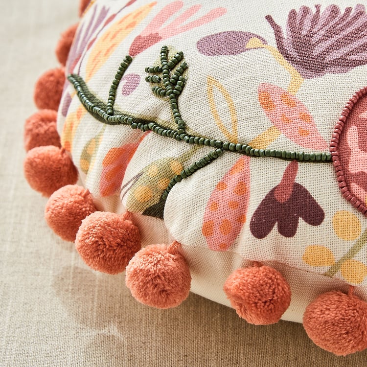 GTL Glance Embroidered Filled Cushion - 45x45cm