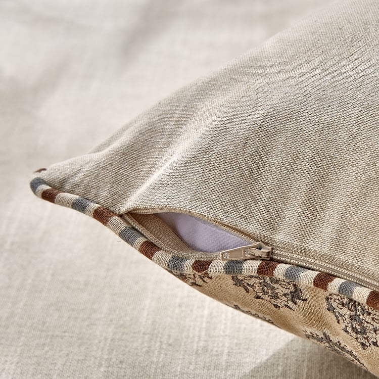 Bagh Phool Printed Cushion Cover - 45x45cm
