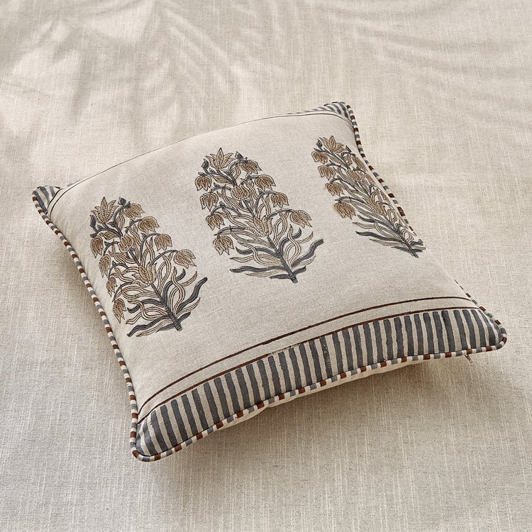 Bagh Pine Printed Cushion Cover - 45x45cm