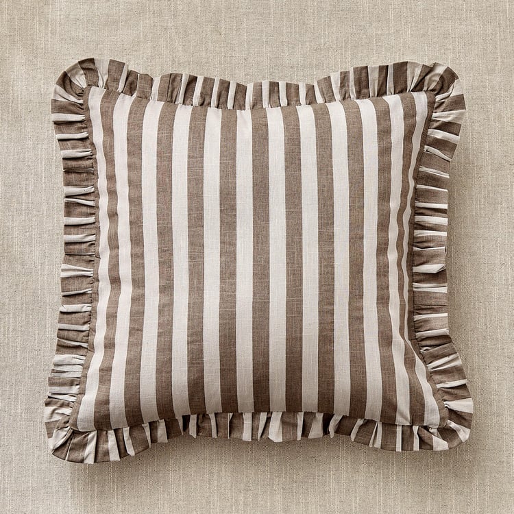 Ruffle Reversible Filled Cushion - 45x45cm