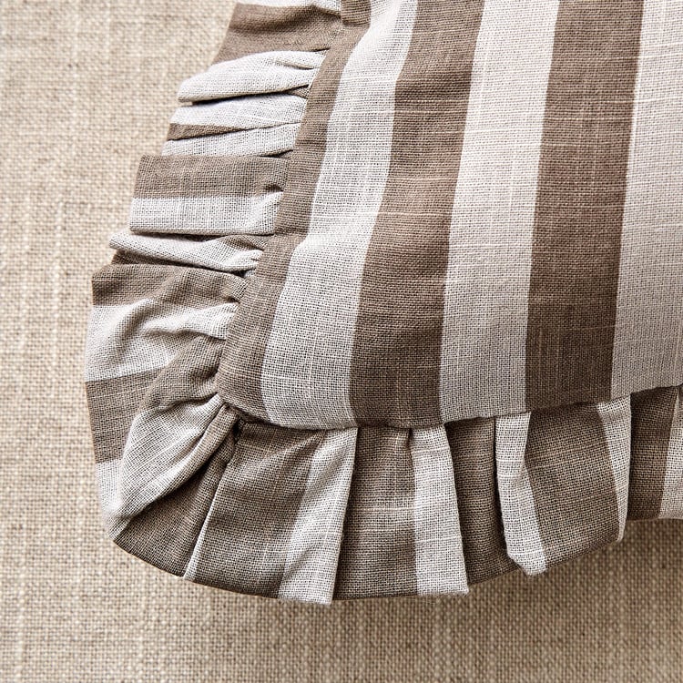 Ruffle Reversible Filled Cushion - 45x45cm