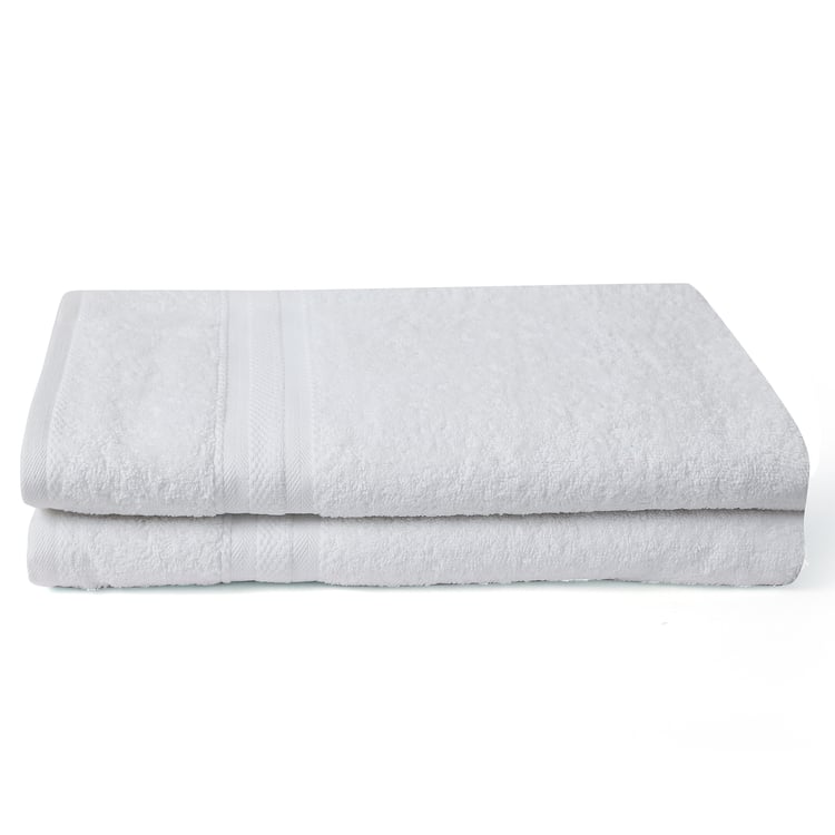 LAYERS Aqua Plush Set of 2 Cotton Bath Towels - 150x75cm