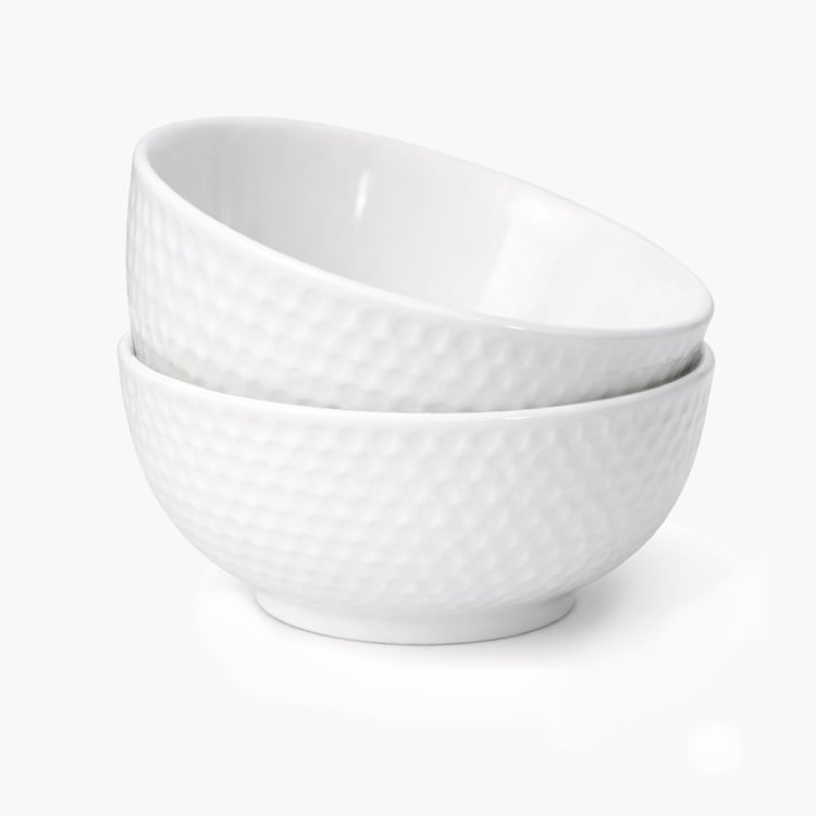 HOMESAKE Set of 2 Porcelain Ice Cream Bowls - 236ml
