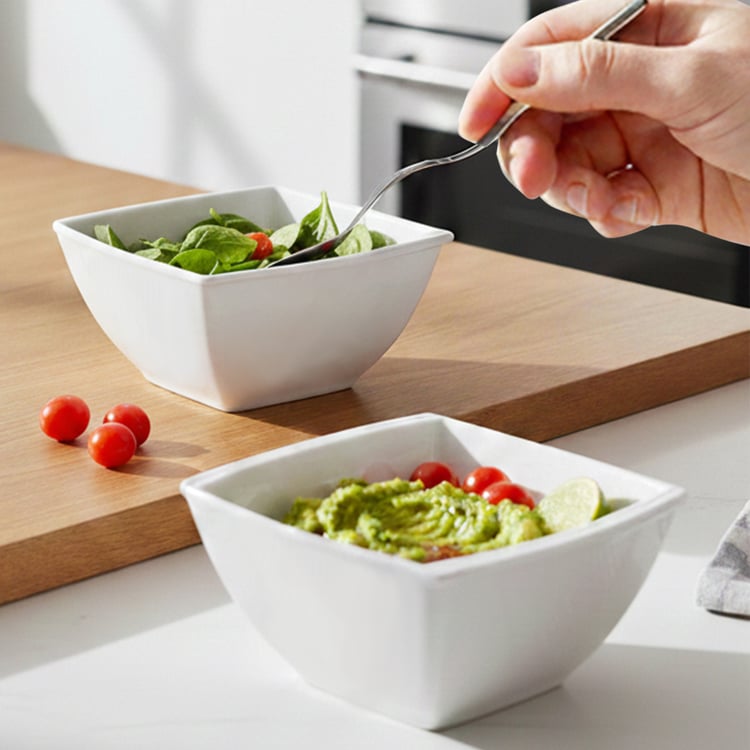 HOMESAKE Set of 2 Porcelain Serving Bowls