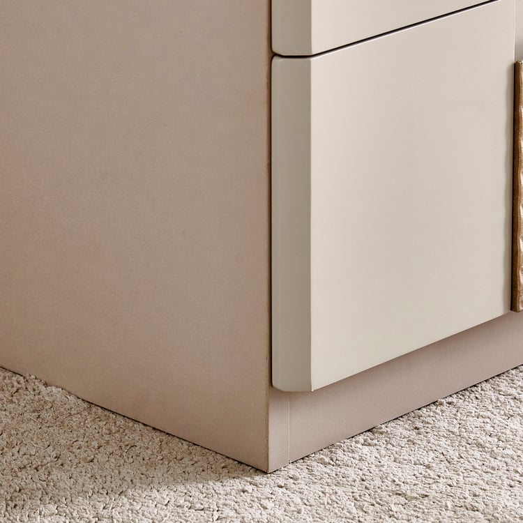 Stellar Elite NXT Bedside Table with Drawers - Greige