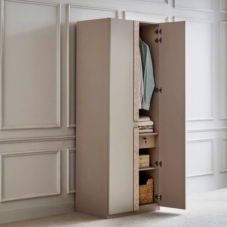 Stellar Elite NXT 2-Door Wardrobe - Greige
