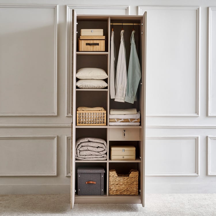 Stellar Elite NXT 2-Door Wardrobe - Greige