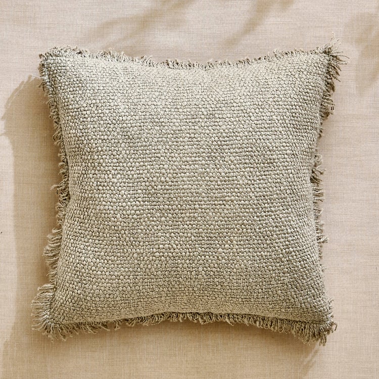 Dwell Fringed Filled Cushion - 45x45cm