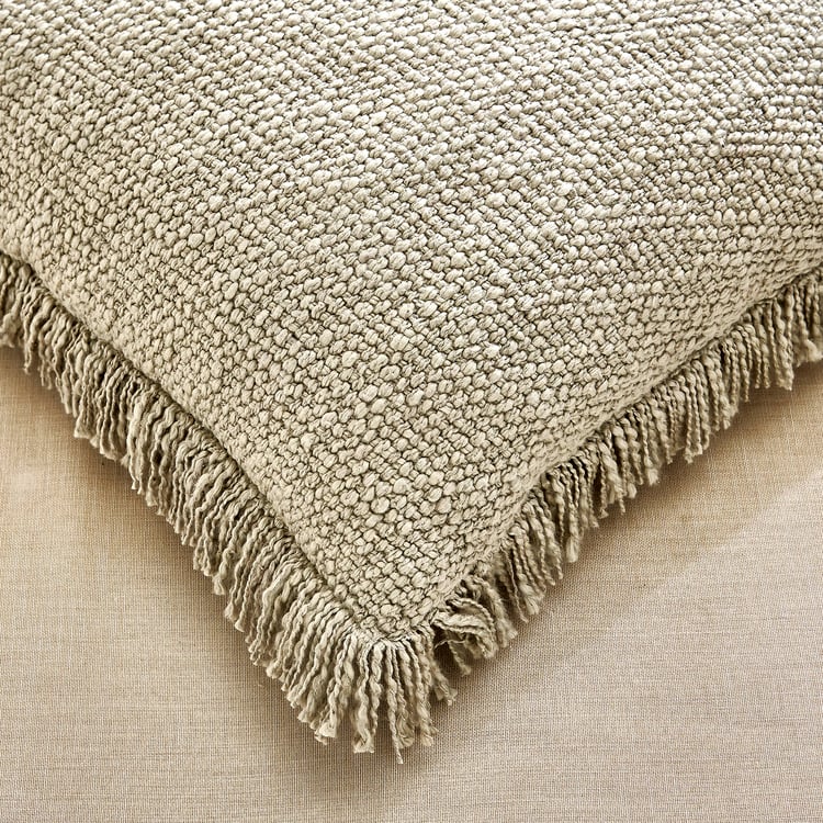 Dwell Fringed Filled Cushion - 45x45cm