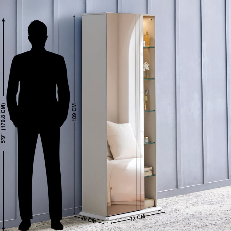 Cashmere Dresser Mirror - Grey