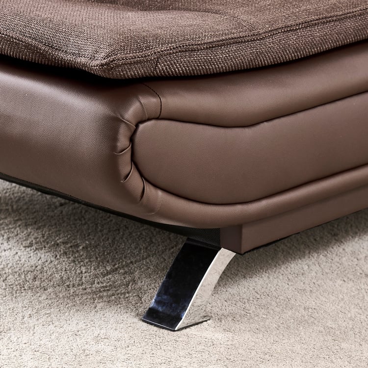 Faith NXT Fabric 3-Seater Sofa Bed - Brown