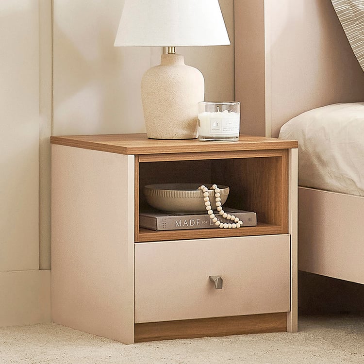 Nesta Bedside Table with Drawer - Walnut