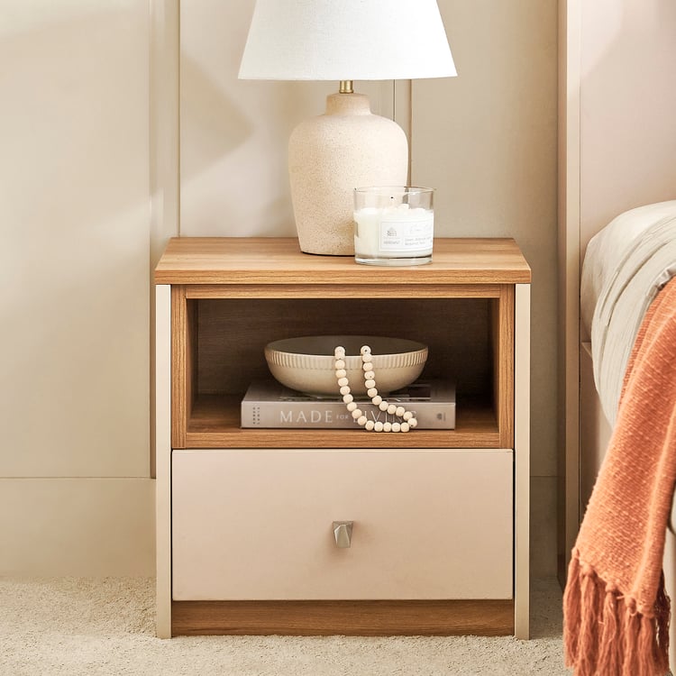 Nesta Bedside Table with Drawer - Walnut