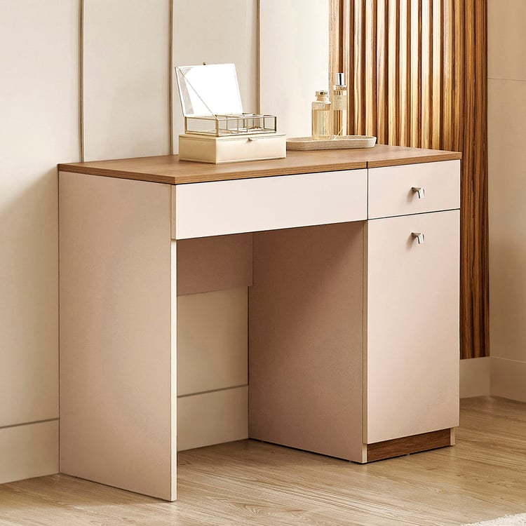 Nesta Dresser Mirror with Stool - Walnut