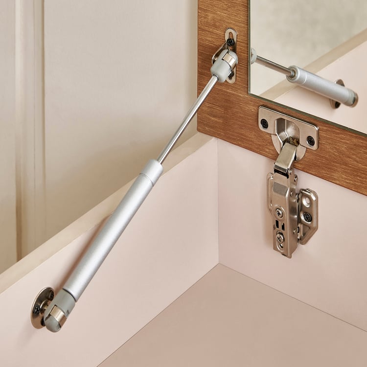 Nesta Dresser Mirror with Stool - Walnut