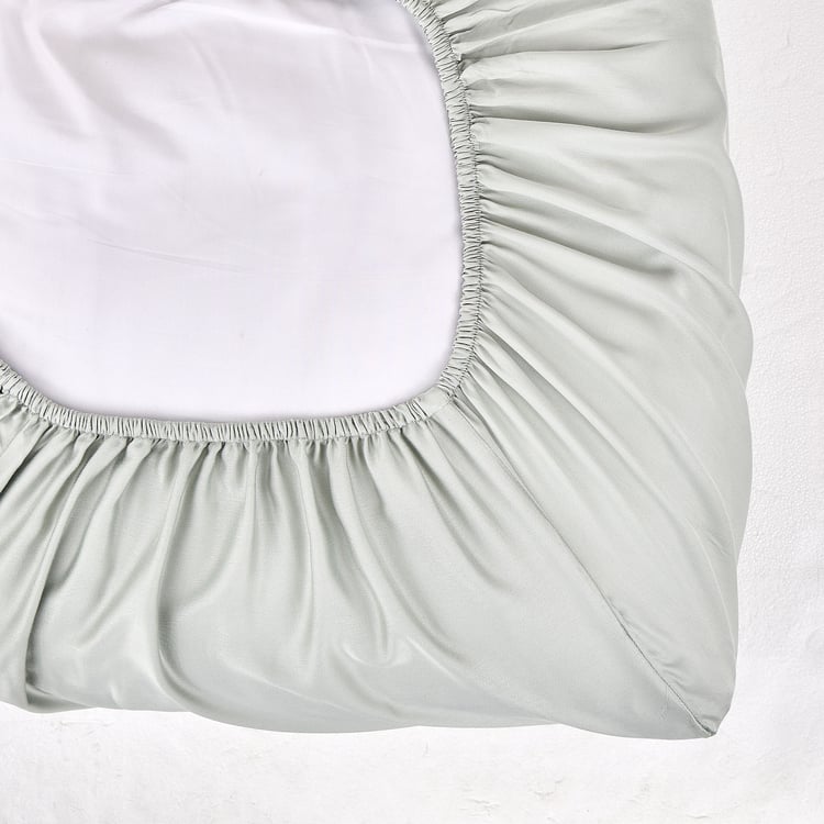 Eco Luxe Bamboo 300TC Sateen 3Pcs King Fitted Bedsheet Set