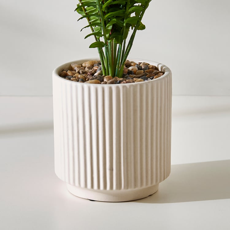 Corsica Gloria Classic Fern Artificial Plant in Ceramic Pot