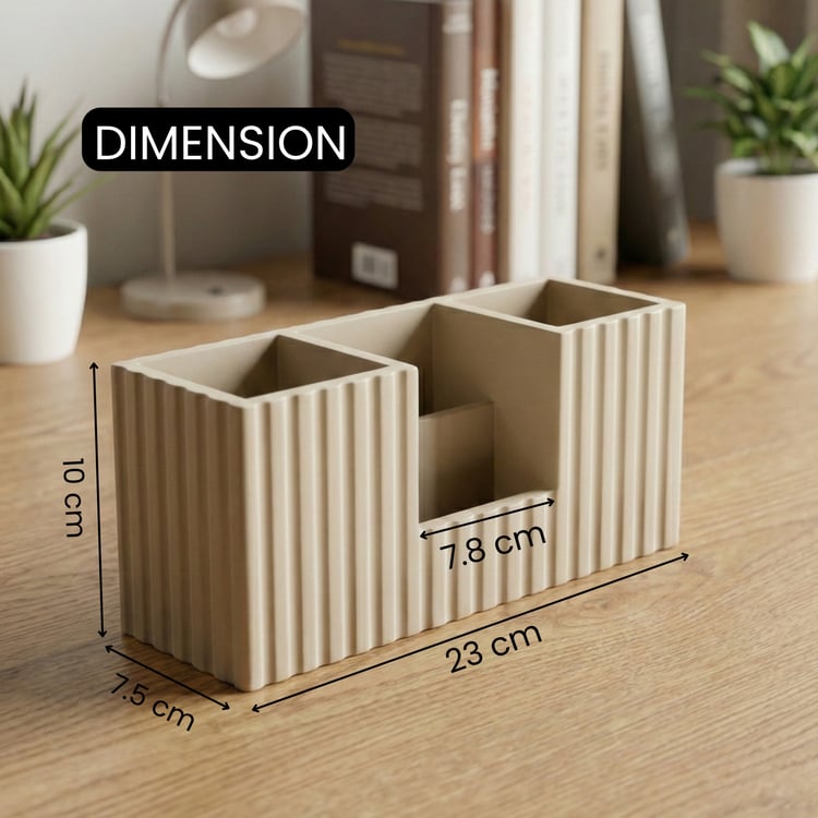 HOME SPARKLE Wooden Desk Organiser