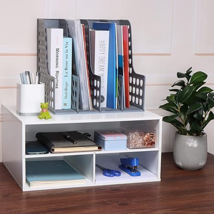 HOME SPARKLE 2-Tier Printer Stand with Storage
