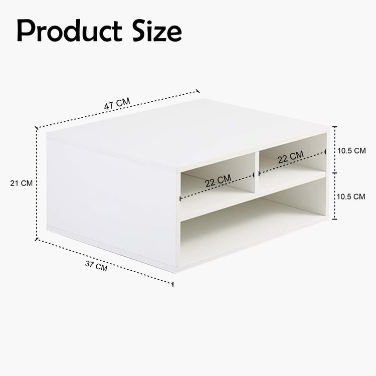 HOME SPARKLE 2-Tier Printer Stand with Storage