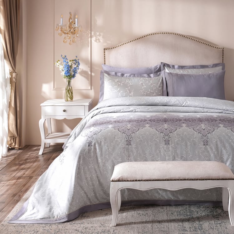 MASPAR Ornamental Elegance Cotton Printed 3Pcs Double Duvet Cover Set