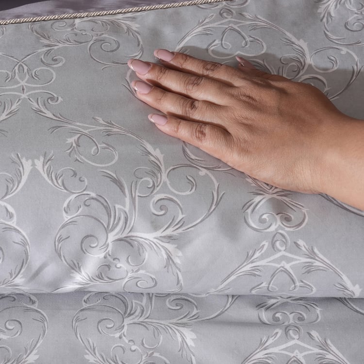 MASPAR Ornamental Elegance Cotton Printed 3Pcs Double Duvet Cover Set