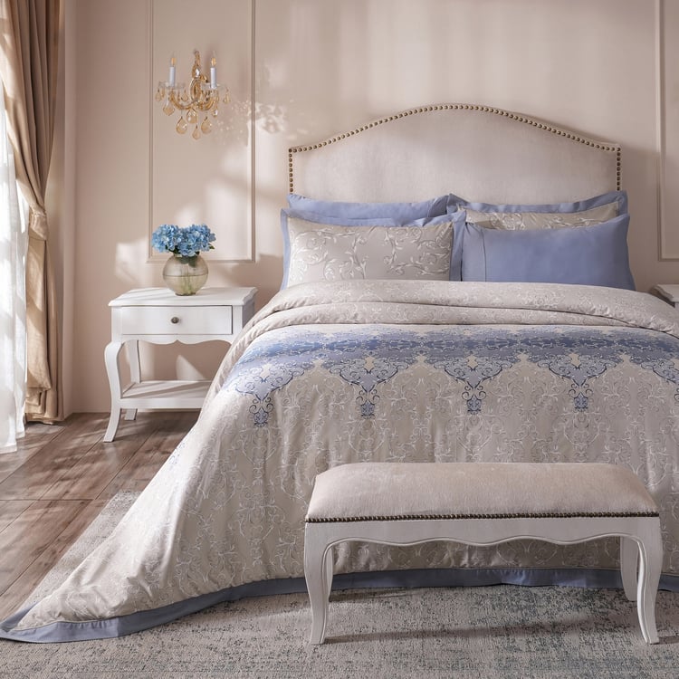 MASPAR Ornamental Elegance Cotton Printed 3Pcs Double Duvet Cover Set