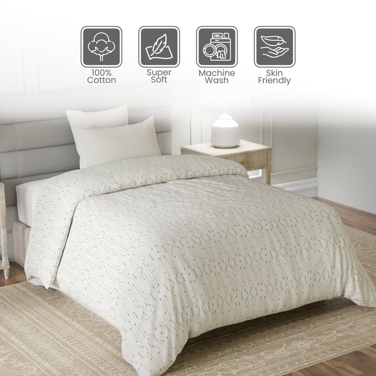 LAYERS Lumina Floret Cotton Printed Reversible Single Comforter