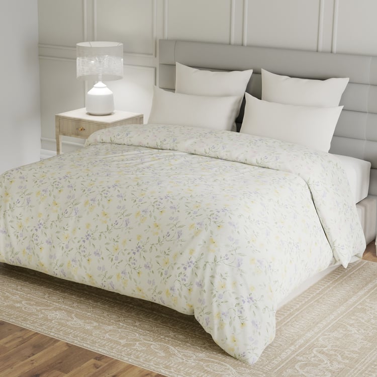 LAYERS Lumina Floret Cotton Floral Print Reversible Double Comforter