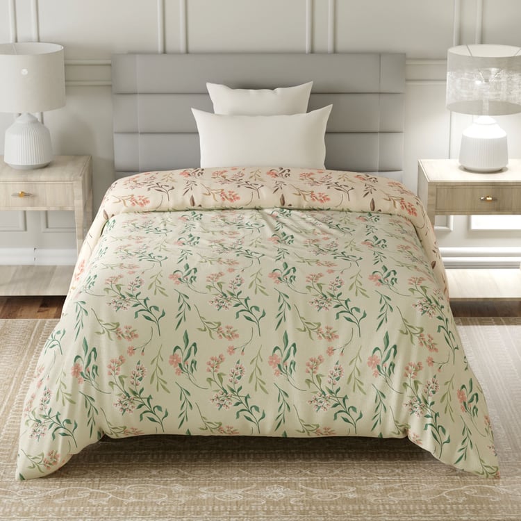 LAYERS Lumina Floret Cotton Printed Reversible Single Comforter