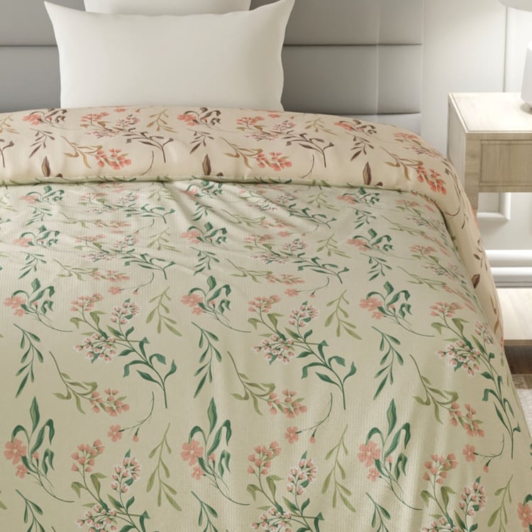 LAYERS Lumina Floret Cotton Printed Reversible Single Comforter