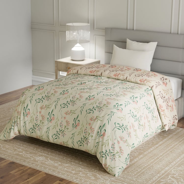 LAYERS Lumina Floret Cotton Printed Reversible Single Comforter