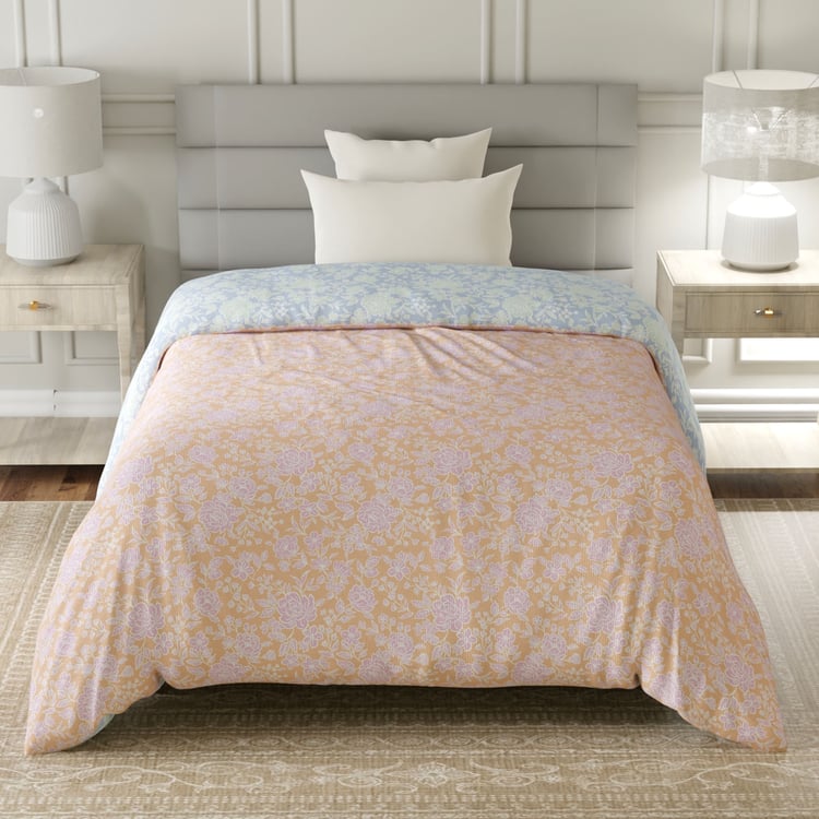 LAYERS Lumina Floret Cotton Floral Print Reversible Single Comforter