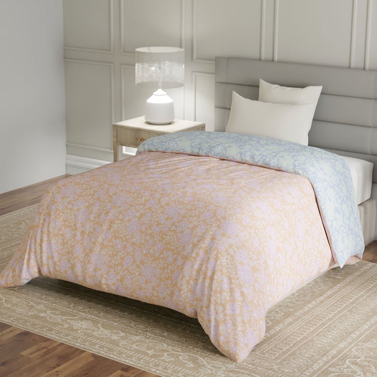 LAYERS Lumina Floret Cotton Floral Print Reversible Single Comforter