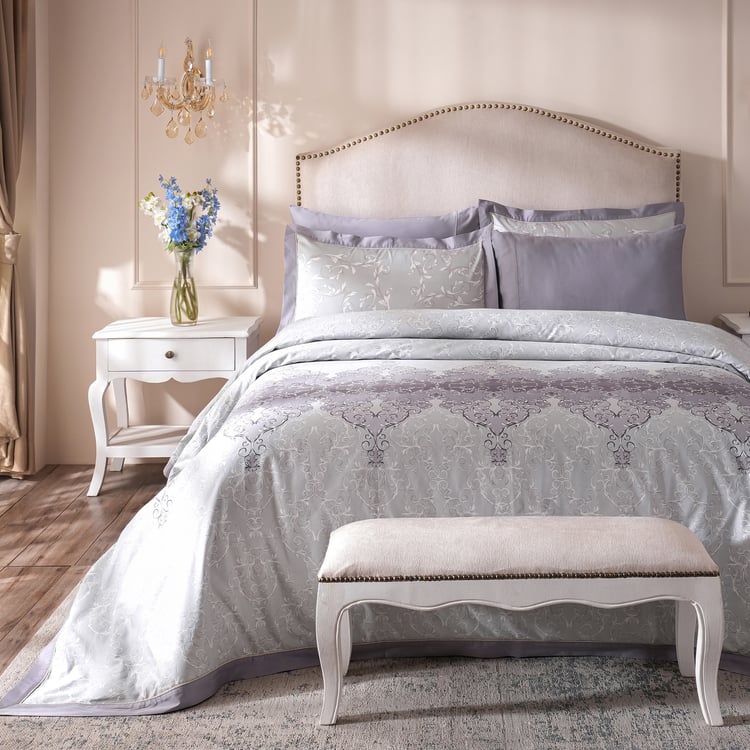 MASPAR Ornamental Elegance Cotton Printed 3Pcs Double Duvet Cover Set