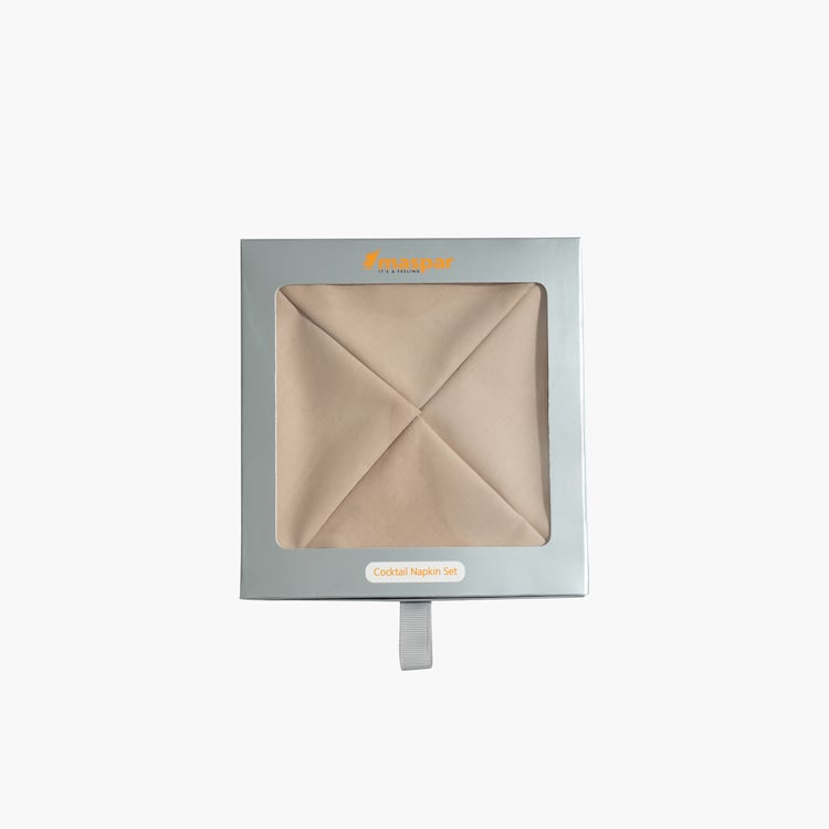 MASPAR Eden Set of 8 Cotton Cocktail Napkins