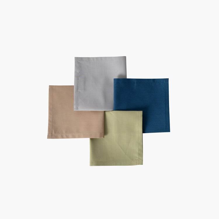 MASPAR Eden Set of 8 Cotton Cocktail Napkins