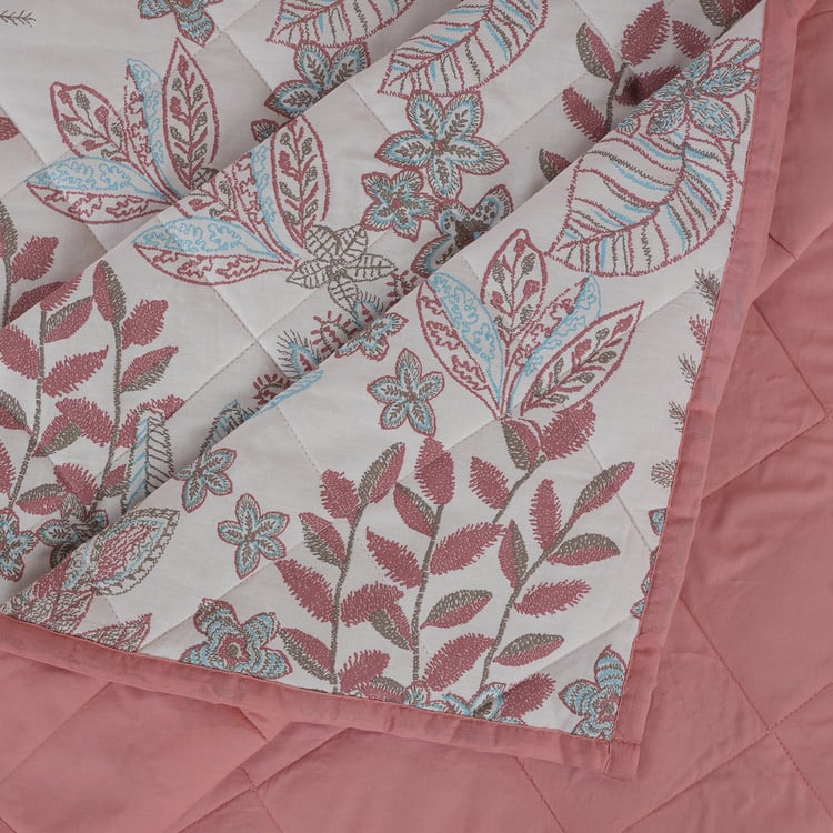 MASPAR Botanic Bloom Cotton Printed Double Quilt