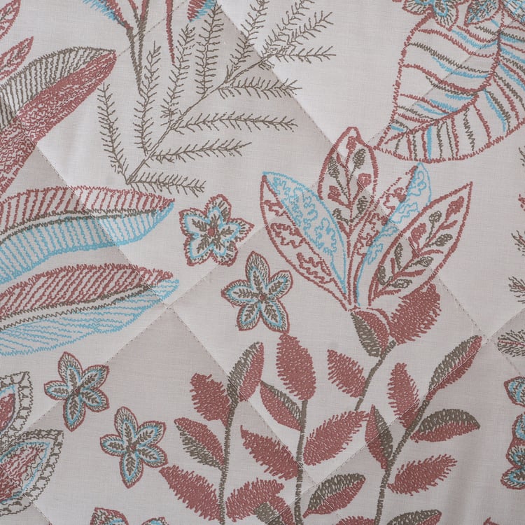 MASPAR Botanic Bloom Cotton Printed Double Quilt
