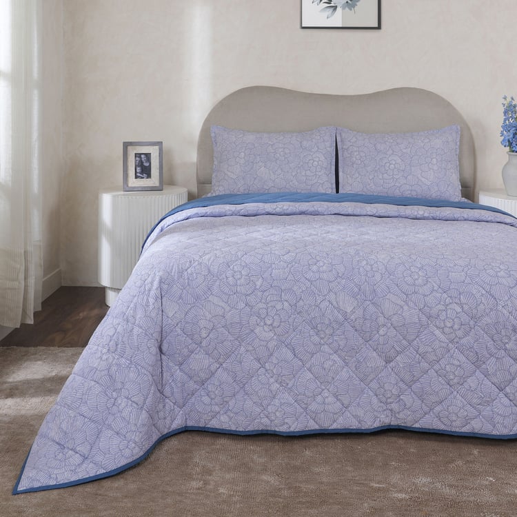 MASPAR Botanic Bloom Cotton Printed Double Quilt
