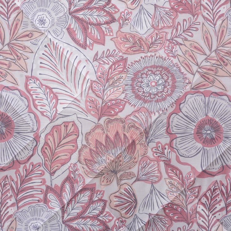 MASPAR Botanic Bloom Cotton Floral Print Double Quilt