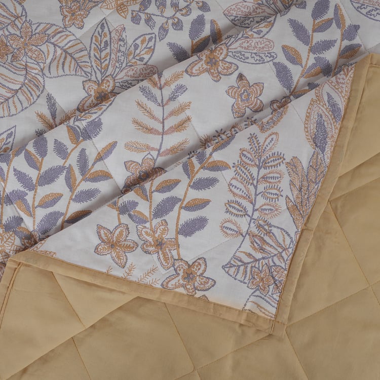 MASPAR Botanic Bloom Cotton Printed Double Quilt