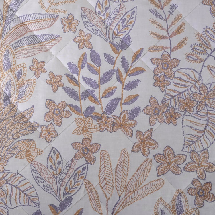 MASPAR Botanic Bloom Cotton Printed Double Quilt