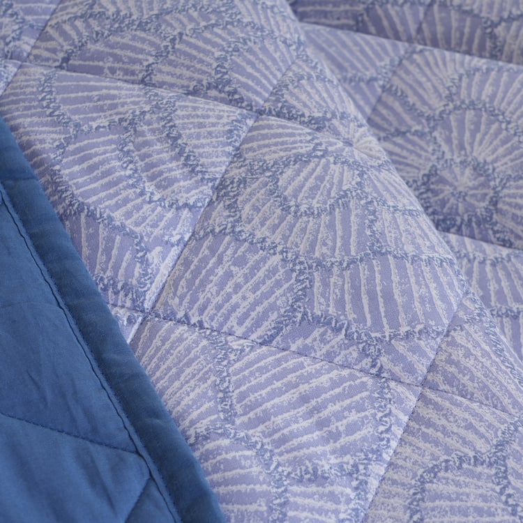 MASPAR Botanic Bloom Cotton 4Pcs Printed Double Bed-In-A-Bag Set