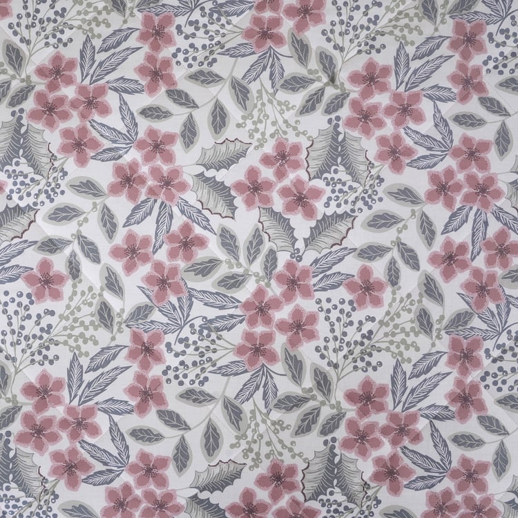 MASPAR Botanic Bloom Cotton 4Pcs Printed Double Bed-In-A-Bag Set