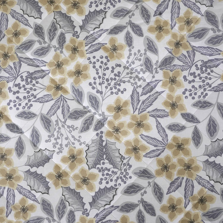 MASPAR Botanic Bloom Cotton 4Pcs Printed Double Bed-In-A-Bag Set
