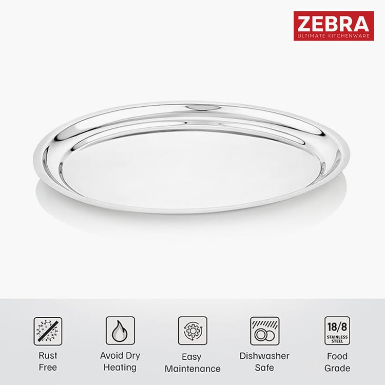 ZEBRA Stainless Steel Serving Tray - 35x26.5x2cm