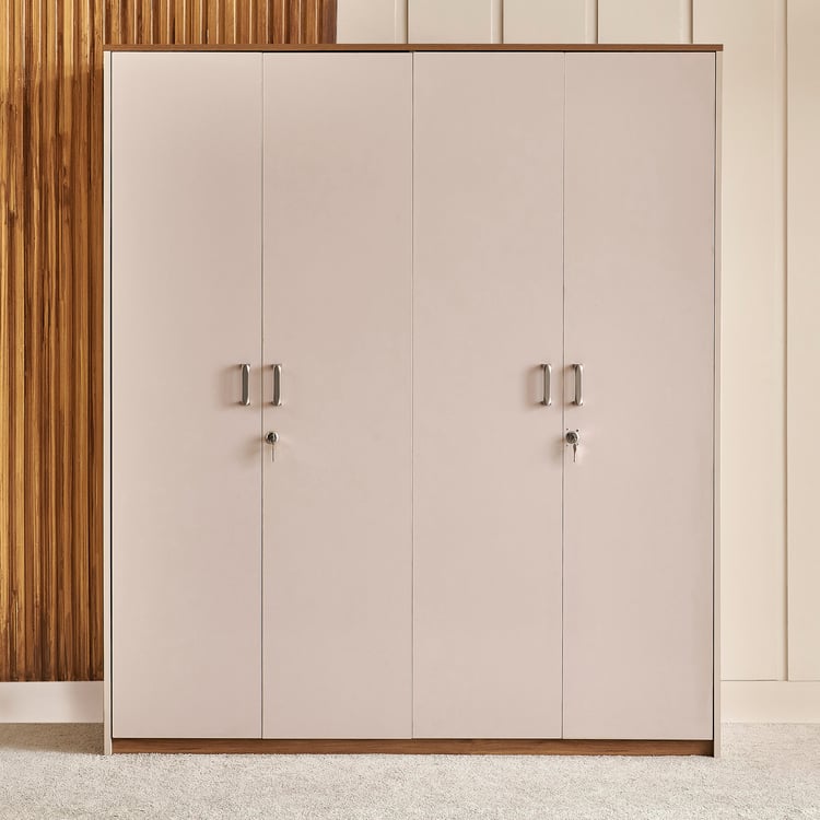 Nesta 4-Door Wardrobe - Walnut