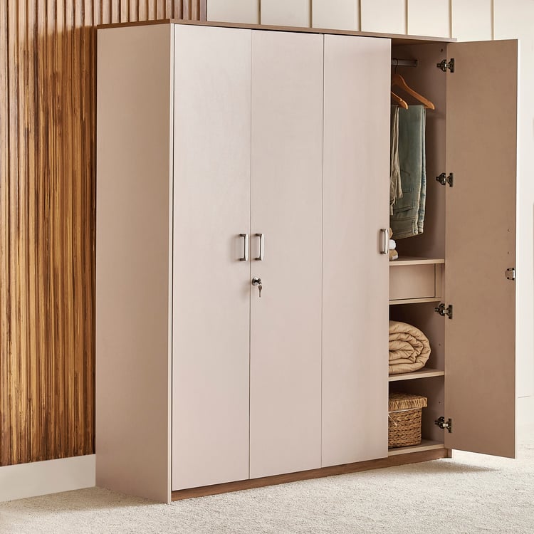 Nesta 4-Door Wardrobe - Walnut